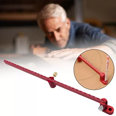 Woodworking Compass Scriber 300mm Fixed Point Marking Gauge Adjustable Circle LR • $22.99