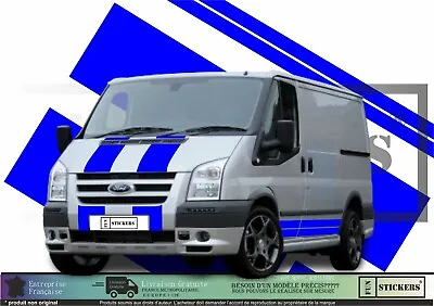 Ford Transit St Van Stripes Racing Viper Hood And Sides Kit Stickers • $75.01