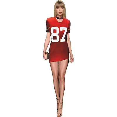 Life Size Taylor Swift Wearing Football Jersey Cardboard Cutout FREE SHIP! • £123.51