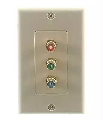 $11.99 • Buy Sound Quest 28106RGBIX Home Theater Component Video Wall Plate R,G,B Rca Female