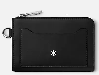 MONTBLANC Meisterstück Key Pouch With 4cc With Credit Cards - BLACK LEATHER • $340