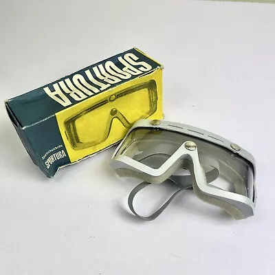 Sportura Retro Goggles Row Rathenow Snowmobile Ski Germany DDR 1970s 1512/104 • $38.99