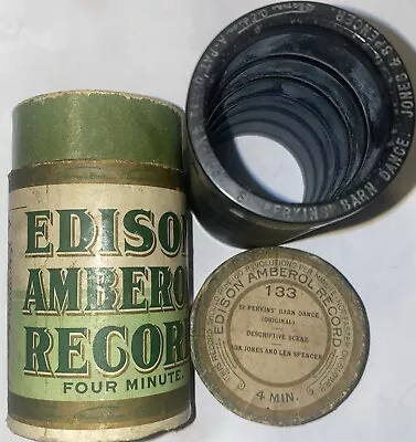 Si Perkins’ Barn Dance Jones & Spencer #133 Edison Amberol Record Cylinder • $6