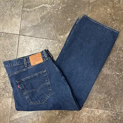 Vintage Levi's Lot 501 XX Mens Jeans Size 46x28 Blue Dark Wash Button Fly Denim • $75.95
