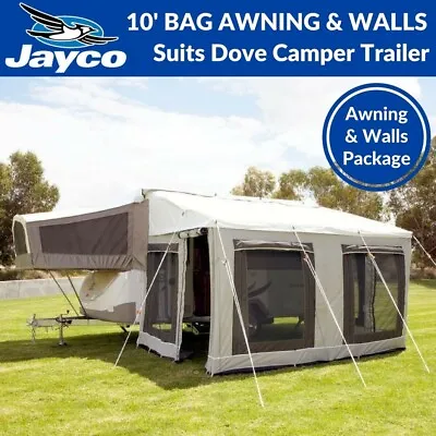 10ft Jayco Bag Awning & Walls Package Annexe For Dove / Lark Camper Trailer • $1695
