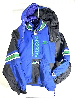 Vintage Starter Pro Line Seattle Seahawks Pullover Jacket * FREE SHIPPING* • $85