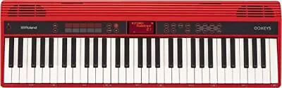 Roland Entry Keyboard GO-61K GO KEYS Red Compact 500 Sounds Bluetooth 4.0 • $631.99
