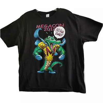 MegaCon T Shirt Graphic 2012 Mens XL Black Cotton Mega Con S/S Vivid • $64.95