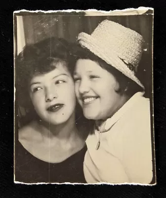 Vintage Photobooth Photo Booth 2 Pretty Women Ladies Lesbian Interest LGBT 1950s • $10