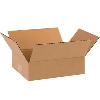 10x8x3  Flat Corrugated Boxes For Packaging Shipping Moving Mailers 25 Boxes • $24.99