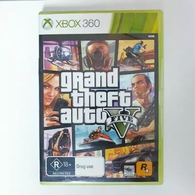 Grand Theft Auto V (Microsoft Xbox 360) (2 Discs) Complete W/ Map Manual VGC. • $12.95