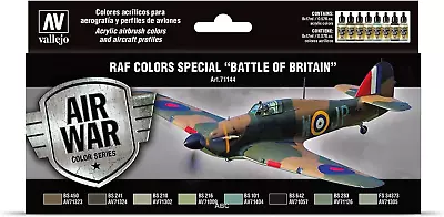 Battle Of Britain RAF & FAA Vallejo Model Air Acrylic Paint Set WWII 16 Colors • £21.86