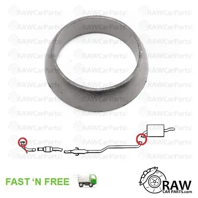 3  | 76mm Graphite Exhaust Donut Gasket Conical Fire Ring Cone Flange Seal • £9.49