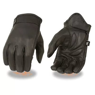 Milwaukee 7510 Leather Motorcycle Riding Glove W/StretchGel Palm &Shorter Wrist • $24.99