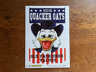 Very Rare 2015 Topps Wacky Packages Parody Art Print Postcard Quacker Oats 7 M • $10