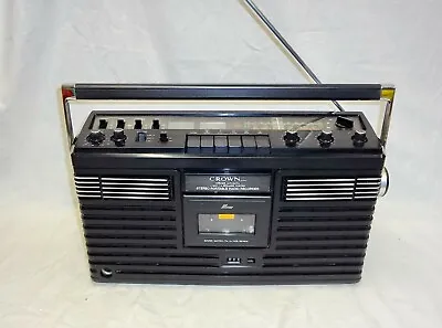 $350 • Buy Vintage Crown Csc-630fw Chrome Automatic Stereo Portable Radio Recorder / Work