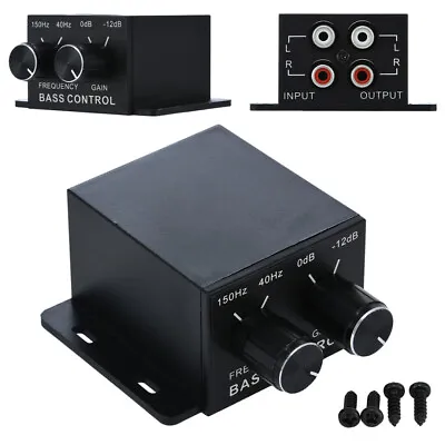 Universal Car Adjust Amplifier Bass Controller RCA  Volume Equalizer Crossove • £6.35