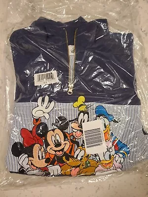 Disney Parks Mickey Mouse And Friends 1/4 Zip Fleece Top Sizes Small 3XL • $199.99