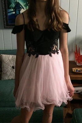 £24.17 • Buy Blondie Nites By Stacy Sklar Cocktail Evening Dress Size 3 Black/Pink PROM TEEN