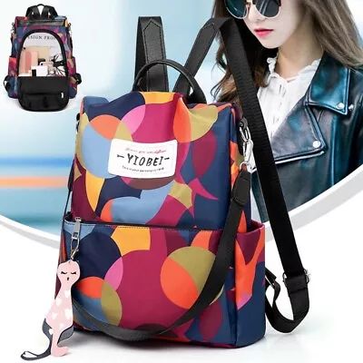 Women Anti-Theft Backpack Waterproof Rucksack Travel School Shoulder Bag • $25.97