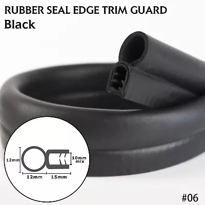 15FT Car Door Trunk Edge Lock Seal Trim Rubber Strip Crash Noise Proof & Guard • $53.19