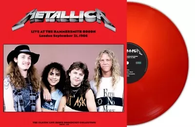 METALLICA Live At The Hammersmith Odeon London 21th September 1986 Red Vinyl NEW • £19.87