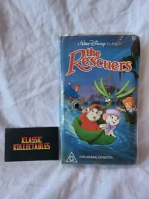 The Rescuers VHS Walt Disney Classic Black Diamond Rare Video Cassette • $4