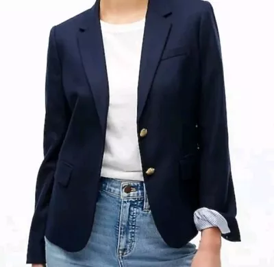 J.Crew Womens Original Schoolboy Blazer Navy Size 8 • $48.88