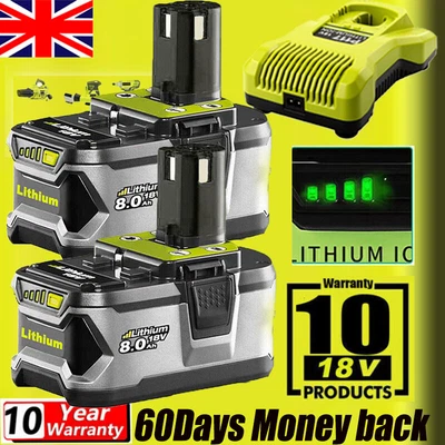 £23.93 • Buy 18V 9.0Ah 8Ah For RYOBI  One+Plus P108 High Capacity Battery 18Volt Lithium-Ion