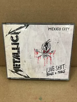 METALLICA - Live Shit: Binge & Purge - Mexico City 3 CD Box Set RARE Mint Disks! • $29.99