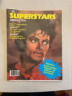 Superstars Collector Issue. Michael Jackson Curtis 1984 POSTER MAGAZINE • $9.99
