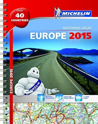 £3.79 • Buy Europe 2015 - Michelin Motoring Atlas A4 Spiral (Michelin Atlas) By Michelin The