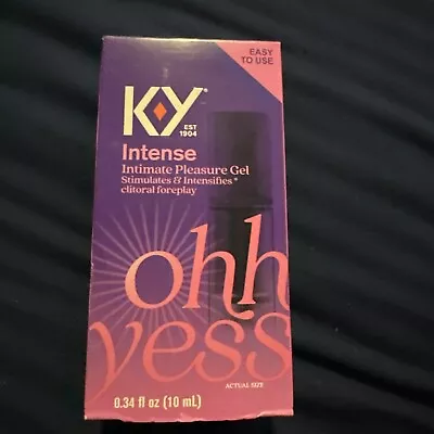K-Y Intense Pleasure Gel - 0.34 Fl Oz (10 Ml) New In Box Expires 4/29/25 • $14