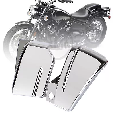 Chrome L&R Battery Side Cover Fit For Yamaha V Star 650 XVS650 Midnight Custom • $35.68