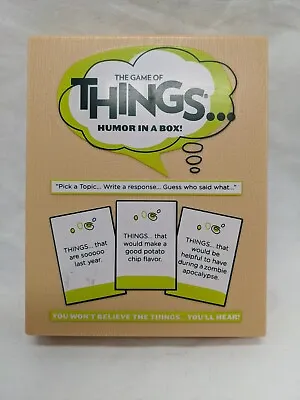 $8.80 • Buy The Game Of Things Humor In A Box  Missing Response Sheet  Party Game