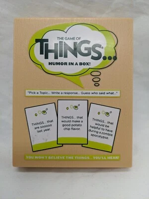$8.80 • Buy The Game Of Things Humor In A Box  Missing Response Sheet  Party Game