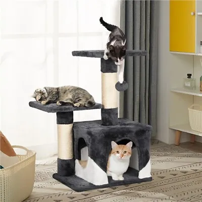 Basic Cat Tree Tower Small Cat Condo With Scratching Posts For Indoor Cats 69cm • £22.49