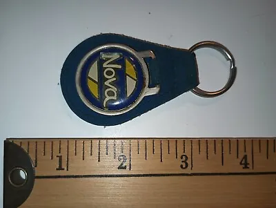 ** 70s Vintage  Chevy Nova Muscle Car Automobile Keychain Key Ring Leather  * • $37.77