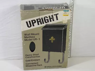 New Open Box Vintage Upright Wall Mount Mailbox With Magazine/Newspaper Rack • $24.99