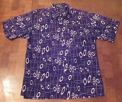 Ralph Lauren Polo Retro Googie Button-front Shirt Size MEDIUM • $29.95