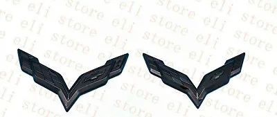  2014-2019 C7 Corvette Custom Black Emblem Front And Rear • $36.89