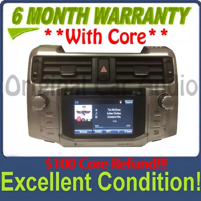 2014 - 2016 Toyota 4Runner OEM Nav Touch Screen Bluetooth HD XM Radio 510139 • $627