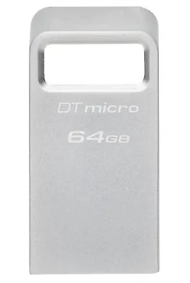 64GB Kingston Technology DataTraveler Micro USB3.2 Type-A Flash Drive - Silver • $14.39
