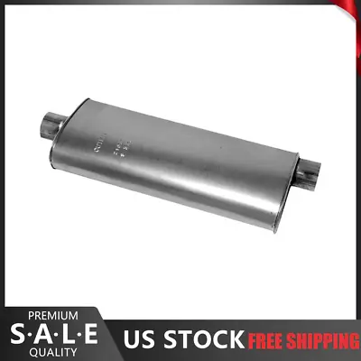 Walker Exhaust Muffler Quiet-Flow 3 3  Inlet/3  Outlet Steel Fits Chevy GMC • $130.48