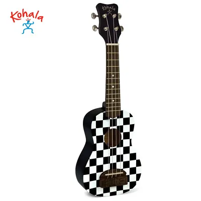 NEW Kohala KT-SCB Tiki Series Beginner Soprano Ukulele Checkerboard Finish • $69