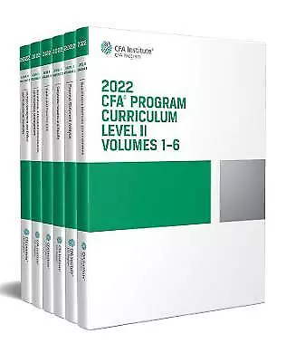 2022 Cfa Program Curriculum Level II Box Set Cfa Institute Book • £110