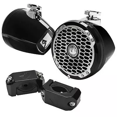 RF PM2652W-MB 6.5  Moto-Can Speaker - Black + PM-CL2B Clamps • $349