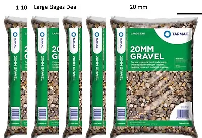 20mm Gravel 25kg Bags For Garden Edging Driveway Paths Pea Shingle Cement Mix • £15.97