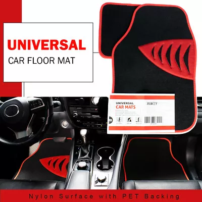 4pcs Univesal Car Floor Mat Carpet Liner Front Rear Shark Gill Pattern Set Mats • $25.39