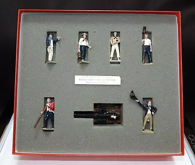 Rare Vintage Tradition Lead Soldiers Gun Crew Of HMS Victory 1805 W/ Box & COA • $49.95